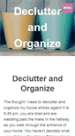 Mobile Screenshot of declutter-and-organize.com