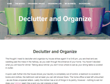 Tablet Screenshot of declutter-and-organize.com
